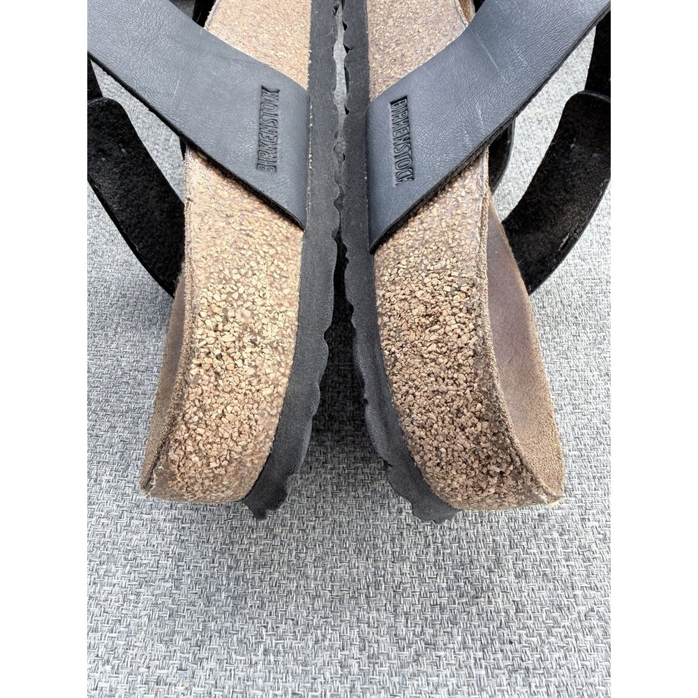 Birkenstock Mayari Black Birko-Flor Sandals EU 39 US Women 8 8.5 Comfort - Picture 11 of 14